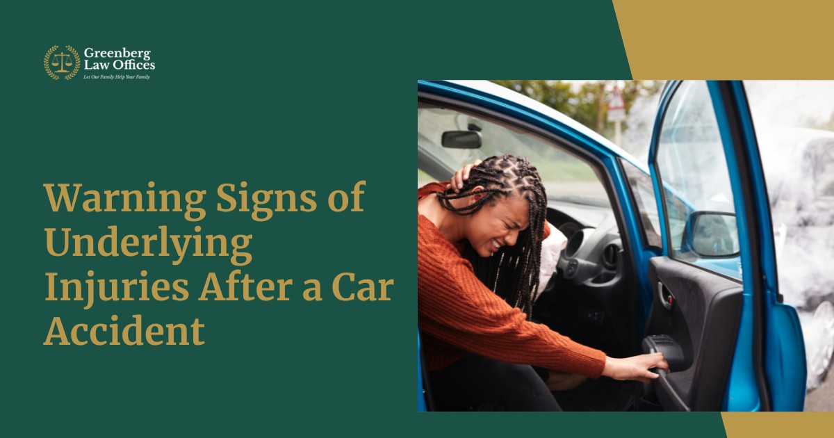Warning Signs of Underlying Injuries After a Car Accident