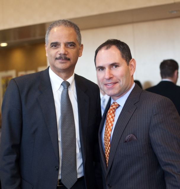 U.S. Attorney General Eric Holder with Lawrence Greenberg