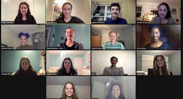 The Park School’s national champion mock trial team, from left to right: Aidan Connors, Lucy Demsky, Danny Friedman, Jocelyn Pickard, Jamison Harris, Maya Newman-Toker, Gabriel Sachs, Vivie Eteme, Margot Kohn, Sasha Lifchez, John Apostolo, Maddie Bulgin, Lindsay Reamer, Christine Oh. Not pictured: Cheo Lichtenstein.