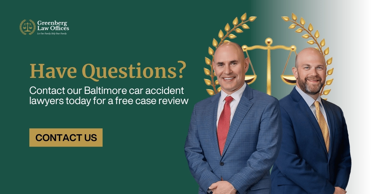 Contact our Baltimore car accident lawyers today for a free case review
