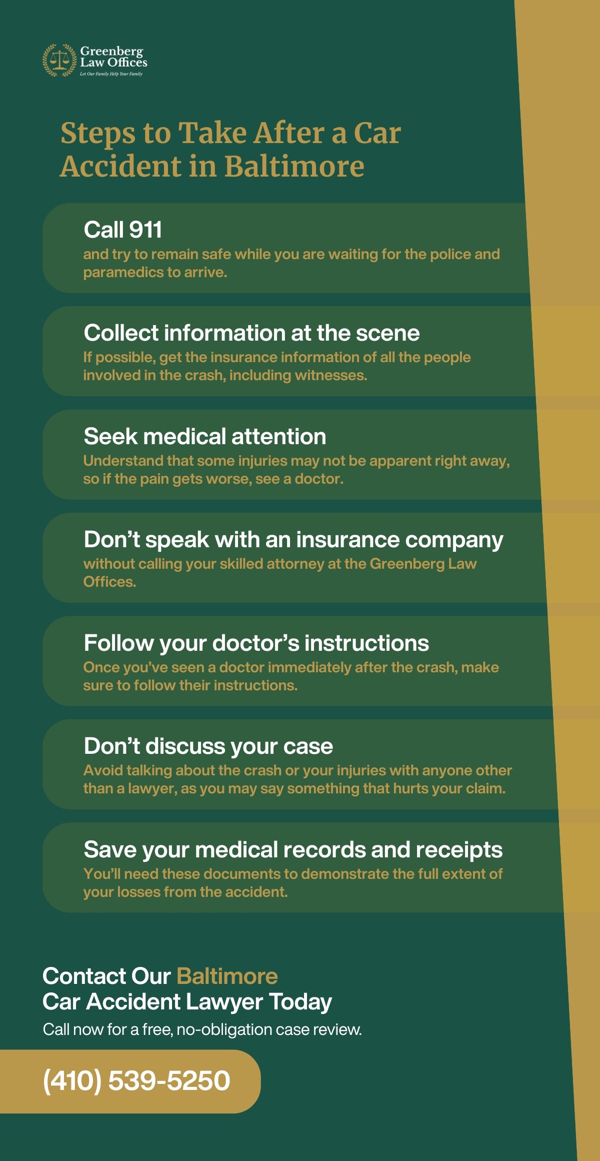 Steps to Take After a Car Accident in Baltimore, MD
