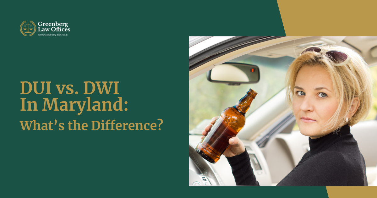 DUI vs. DWI In Maryland: What’s the Difference?